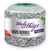 ROPE BOBBEL COLOR - Woolly Hugs - WEISS/ MINT (105)