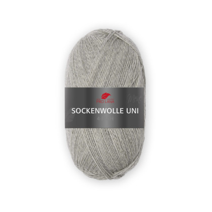SOCKENWOLLE UNI - GRAU MELIERT (431)