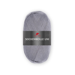 SOCKENWOLLE UNI - MAUSGRAU (434)