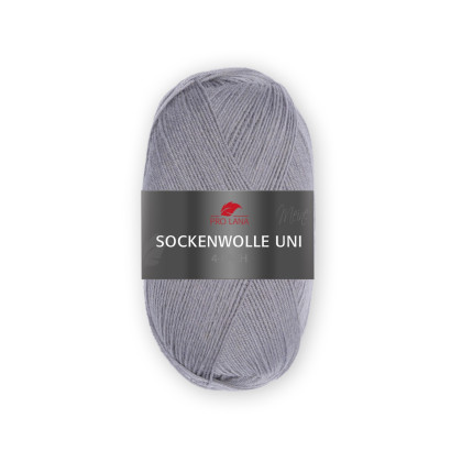 SOCKENWOLLE UNI - MAUSGRAU (434)