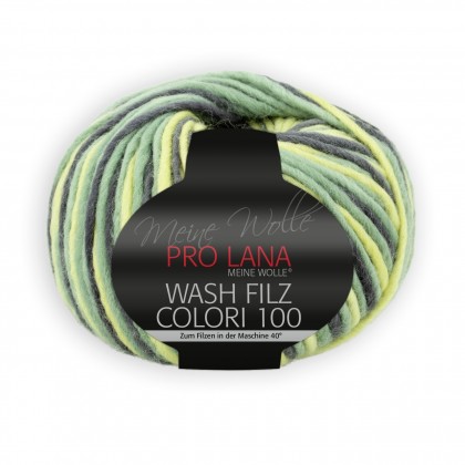 WASH-FILZ COLORI 100 - GELB/ GRAU (702)
