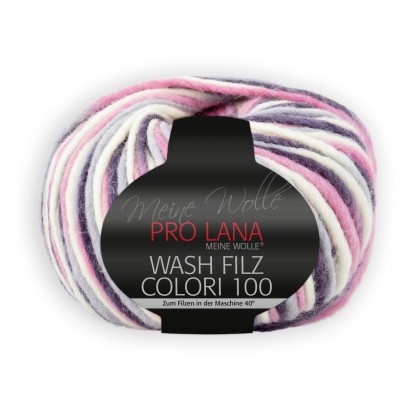 WASH-FILZ COLORI 100 - NATUR/ ROSA (706)