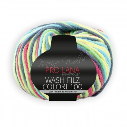 WASH-FILZ COLORI 100 - TÜRKIS/ KORALLE (703)