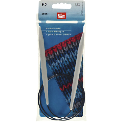 RUNDSTRICKNADEL Kunststoff Maß: 9mm/80cm