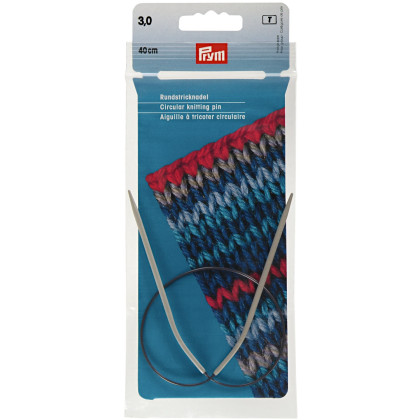 RUNDSTRICKNADEL Aluminium Maß: 3mm/40cm