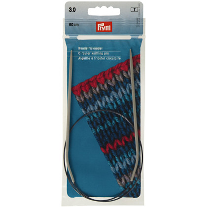 RUNDSTRICKNADEL Aluminium Maß: 3mm/60cm