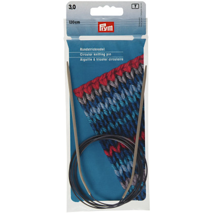RUNDSTRICKNADEL Aluminium Maß: 3mm/120cm