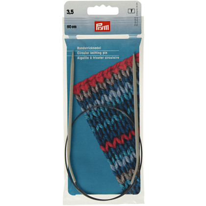 RUNDSTRICKNADEL Aluminium Maß: 3,5mm/60cm