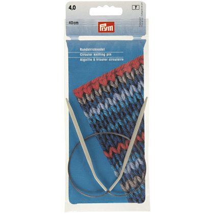 RUNDSTRICKNADEL Aluminium Maß: 4mm/40cm