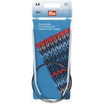 RUNDSTRICKNADEL Aluminium Maß: 4mm/80cm