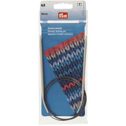 RUNDSTRICKNADEL Aluminium Maß: 4mm/100cm