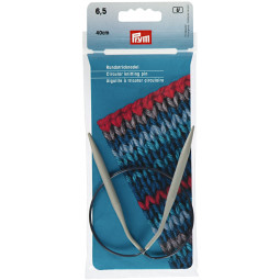 RUNDSTRICKNADEL Aluminium Maß: 6,5mm/40cm