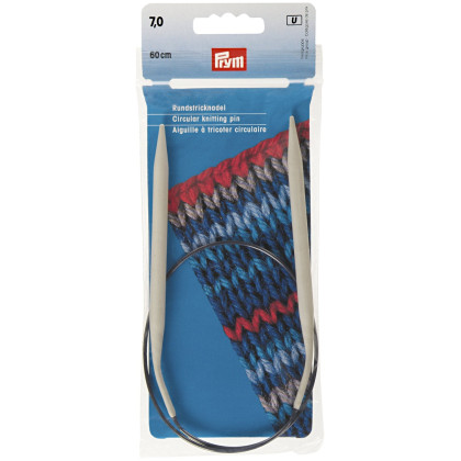 RUNDSTRICKNADEL Aluminium Maß: 7mm/60cm