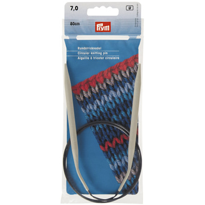RUNDSTRICKNADEL Aluminium Maß: 7mm/80cm
