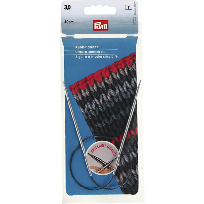 RUNDSTRICKNADEL Messing Maß: 3mm/40cm