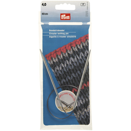 RUNDSTRICKNADEL Messing Maß: 4mm/40cm