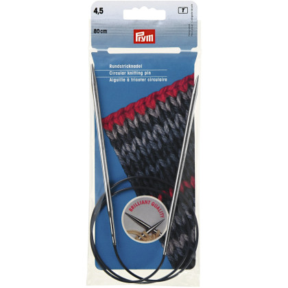 RUNDSTRICKNADEL Messing Maß: 4,5mm/80cm