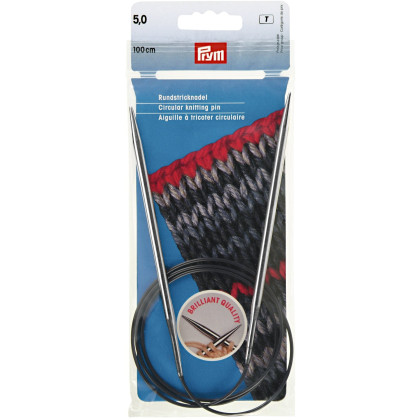 RUNDSTRICKNADEL Messing Maß: 5mm/100cm