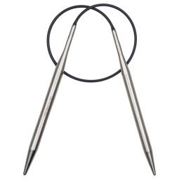 RUNDSTRICKNADEL Messing Maß: 6mm/40cm
