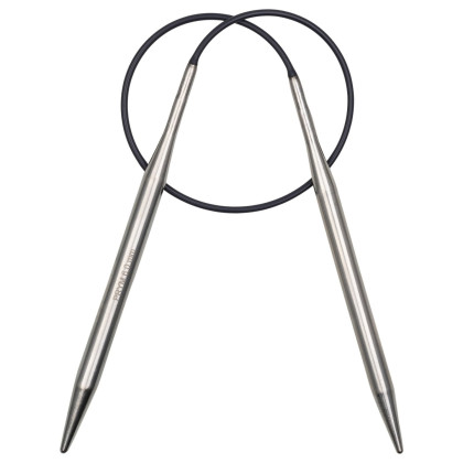 RUNDSTRICKNADEL Messing Maß: 6mm/40cm