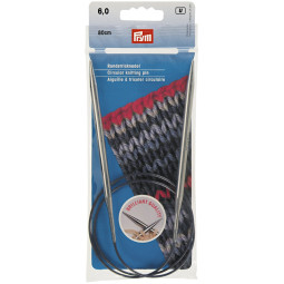 RUNDSTRICKNADEL Messing Maß: 6mm/80cm