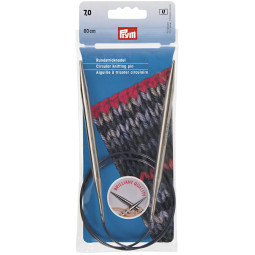 RUNDSTRICKNADEL Messing Maß: 7mm/80cm