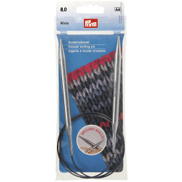 RUNDSTRICKNADEL Messing Maß: 8mm/80cm