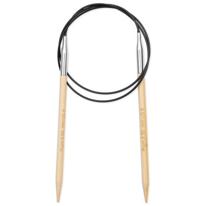 RUNDSTRICKNADEL Bambus Maß: 5,5mm/80cm