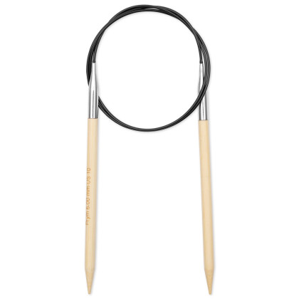 RUNDSTRICKNADEL Bambus Maß: 6mm/80cm