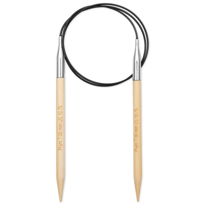 RUNDSTRICKNADEL Bambus Maß: 7mm/80cm