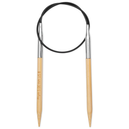 RUNDSTRICKNADEL Bambus Maß: 5mm/40cm