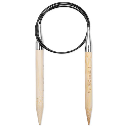 RUNDSTRICKNADEL Bambus Maß: 10mm/80cm