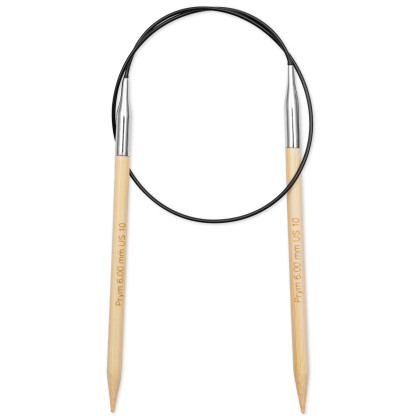 RUNDSTRICKNADEL Bambus Maß: 6mm/60cm