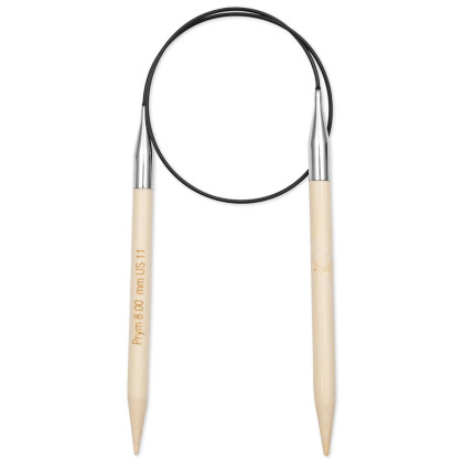 RUNDSTRICKNADEL Bambus Maß: 8mm/60cm