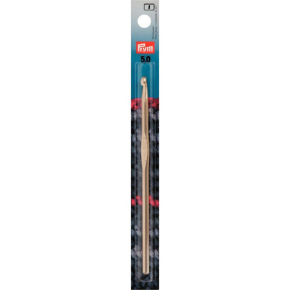 WOLLHÄKELNADEL Aluminium mit Führung Maß: 5mm/14cm