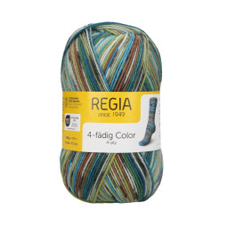 4-FÄDIG COLOR 100g FOLKLORIC COLOR - GREEN-TEAL COLOR (03083)