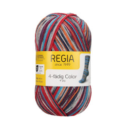 4-FÄDIG COLOR 100g FOLKLORIC COLOR - RASPBERRY-VERIDIAN COLOR (03080)