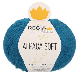 ALPACA SOFT 4-FÄDIG - PREMIUM - PETROL MELIERT (00069)