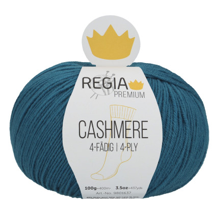 CASHMERE 4-FÄDIG - PREMIUM - PETROL (00069)