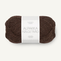 ALPAKKA FØLGETRÅD - CACAO NIBS (3091)