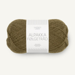 ALPAKKA FØLGETRÅD - DARK OLIVE (9873)