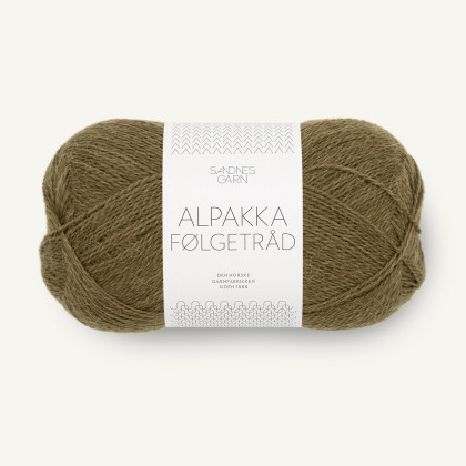 ALPAKKA FØLGETRÅD - DARK OLIVE (9873)