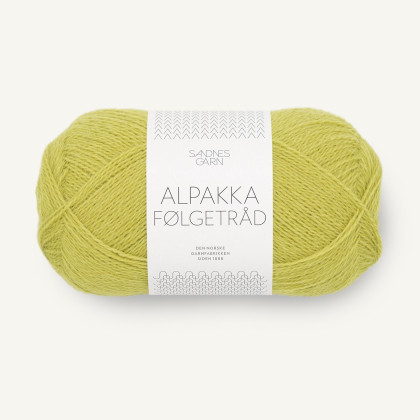 ALPAKKA FØLGETRÅD - SUNNY LIME (9825)