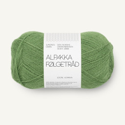 ALPAKKA FØLGETRÅD - VINEYARD GREEN (8753)