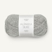 ALPAKKA SILKE - GRÅMELERT (1042)