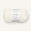 ALPAKKA SILKE - HVIT (1002)
