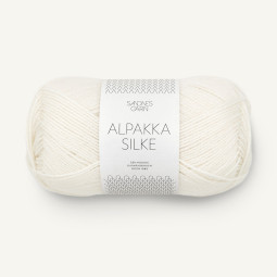 ALPAKKA SILKE - HVIT (1002)