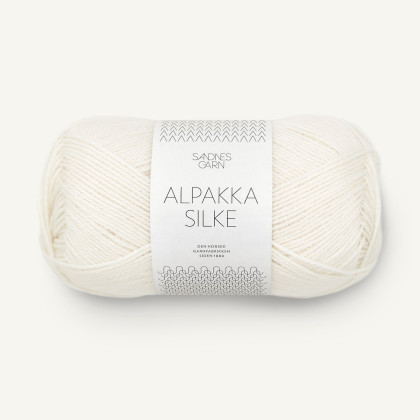 ALPAKKA SILKE - HVIT (1002)