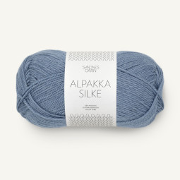 ALPAKKA SILKE - JEANSBLÅ (6052)