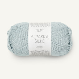 ALPAKKA SILKE - LYS GRÅBLÅ (7521)